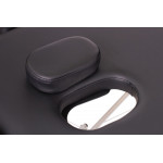 RestPro Alu 3 Black Κρεβάτι Κλίνη Μασάζ Φορητό Βαλίτσα Φυσικοθεραπείας Αλουμινίου ανάκλιση πλάτης